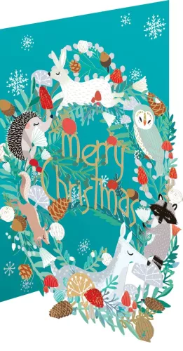 Snowy Sanctuary Lasercut Card single