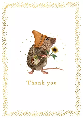 Thank You Mouse, Greeting Card