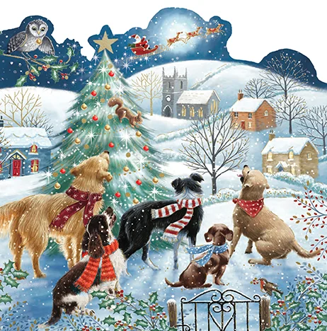 Dogs Around The Tree, Christmas Box Premium
