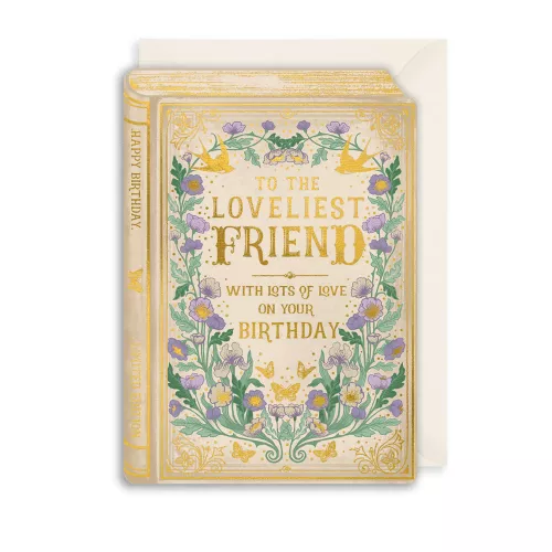 Loveliest Friend Book, Birthday Card