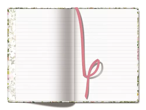 Pink Flowers A5 Notebook (Hard)