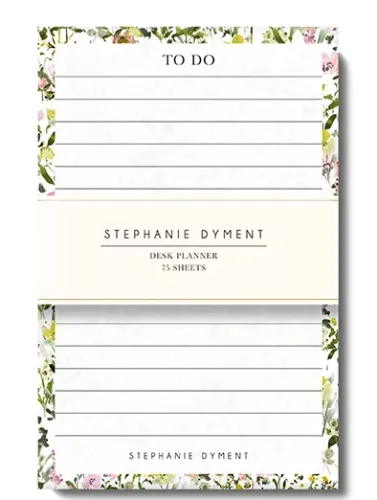 Bright Flowers Desk Planner