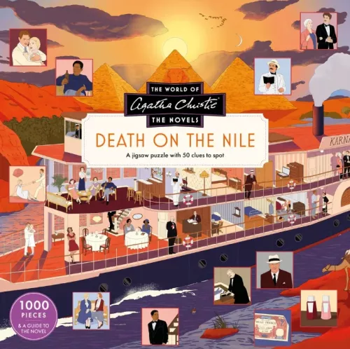 The World of Agatha Christie: Death on the Nile 1000-piece jigsaw puzzle with 50 clues to spot