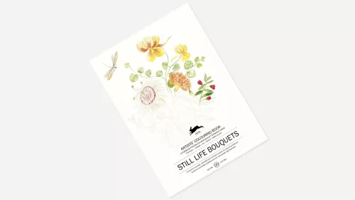 Still Life Bouquets, Colouring book