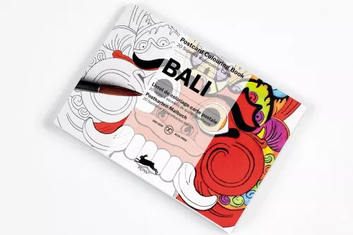 Bali, Postcard Colouring Book