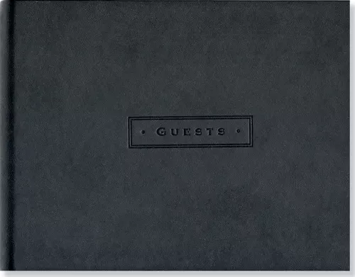 Guest Book, Classic Black Artisan