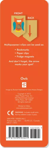I-Clip Magnetic Bookmark, Owls