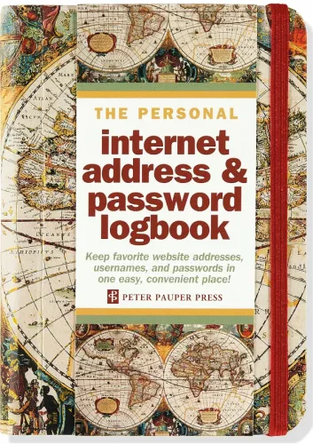 Old World Personal Internet Address & Password Logbook