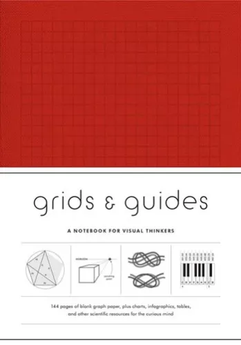 Grids & Guides Notebook, Red