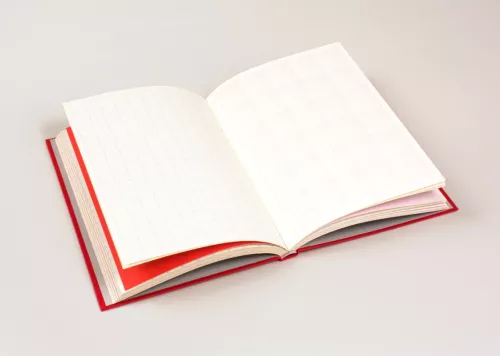 Grids & Guides Notebook, Red