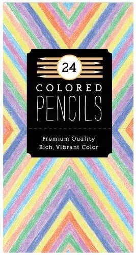 Galison Premium Colored Pencil Set, 24 pencils