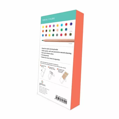 Galison Premium Colored Pencil Set, 24 pencils