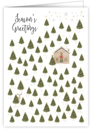 Cabin in the Woods, Christmas Greeting Card