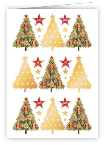 Christmas Trees, Mini Christmas Card