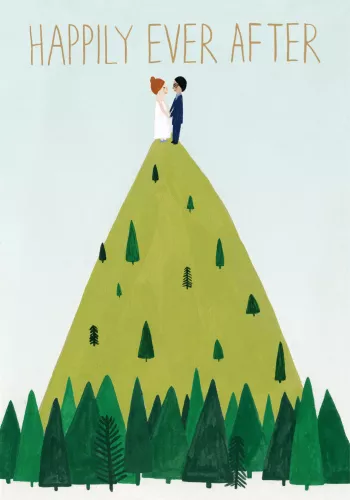 Hilltop Wedding Petite Card
