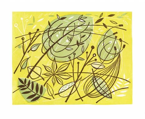 NC A.Lewin/Linocut