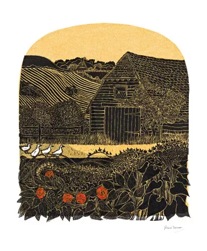 NC R.Tavener/Four Ducks & Barn