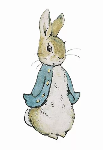 Peter Rabbit standing minicard