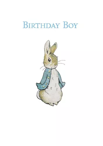 Peter Rabbit Birthday Boy, Greeting Card