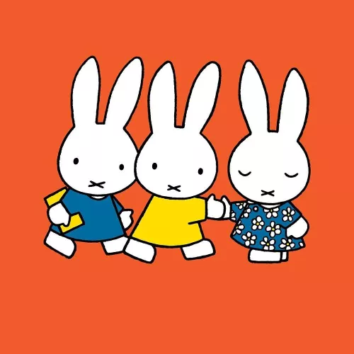 Miffy square friends, Greeting Card