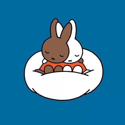 Miffy square cloud, Greeting Card