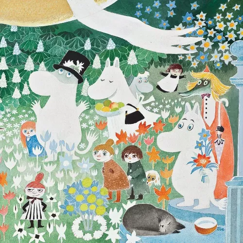 Moomin square balloon, Greeting Card