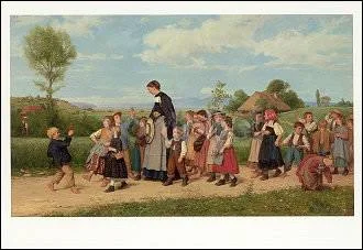 M.P.Ancher/The Schoolwalk, Greeting Card