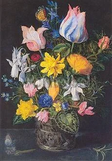 Bruegel/Flower Still-Life, Greeting Card