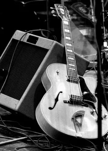 Jazz Guitar, Greeting Card