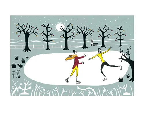 Eight Letters on Ice, Greeting Card