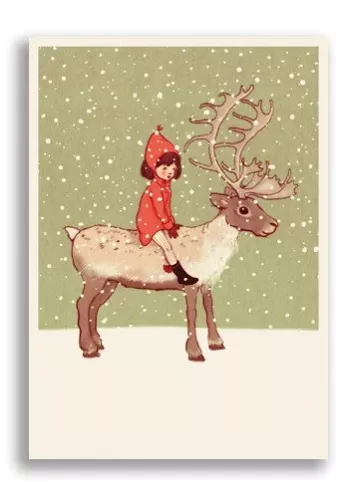 Me and My Reindeer, Playtime Xmas Postcard