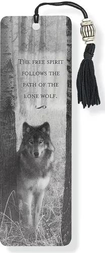 Beaded Bookmark, Wolf