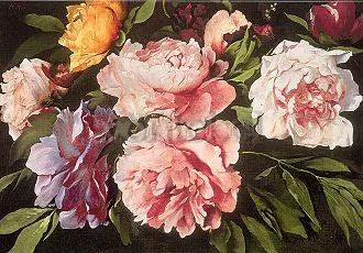 Peonies (1871), Greeting Card