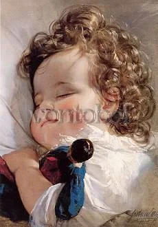 Princess Marie Franziska von Liechtenstein at two years of age (1836), Greeting Card