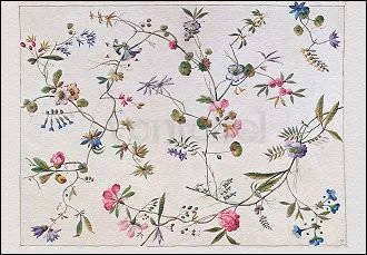 Textile Design (ca. 1788-1799), Greeting Card