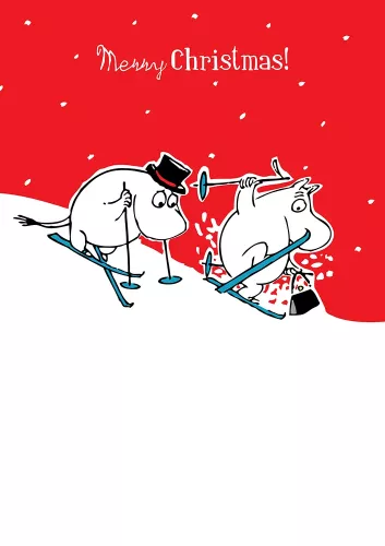 Moomin Merry Christmas red