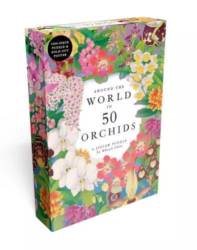 Around the World in 50 Orchids - 1000 Piece Puzzle