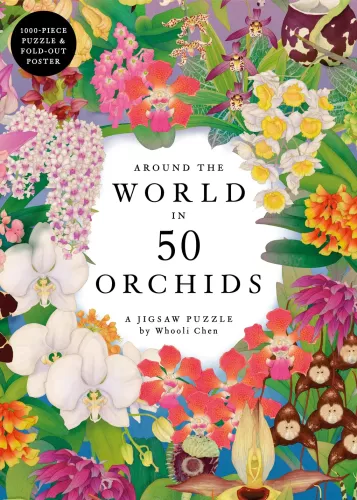 Around the World in 50 Orchids - 1000 Piece Puzzle
