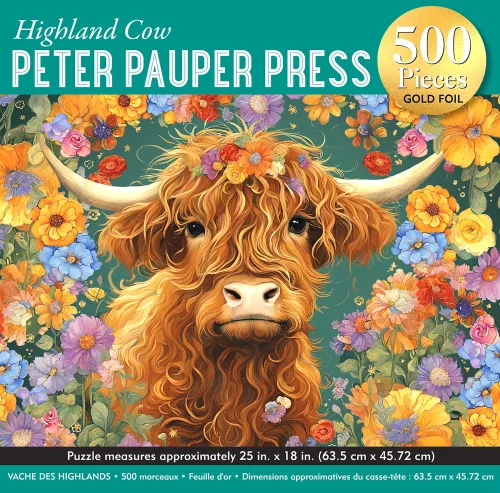 Highland Cow, 500 Piece Puzzle