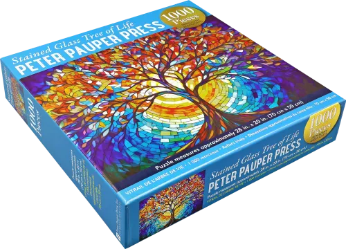 Stained Glass Tree of Life 1000 Piece Puzzle