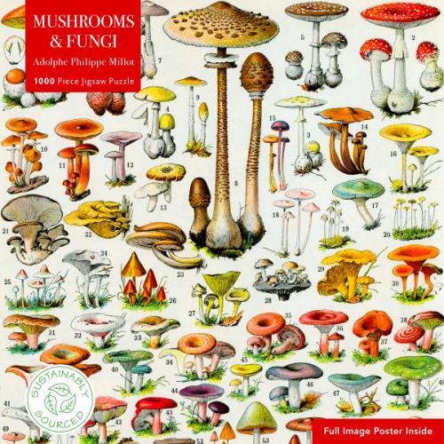 Mushrooms & Fungi by Adolphe Millot 1000 Piece Puzzle