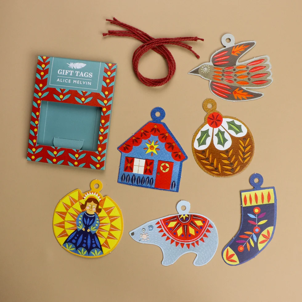 AM Tree Ornaments Gift Tags