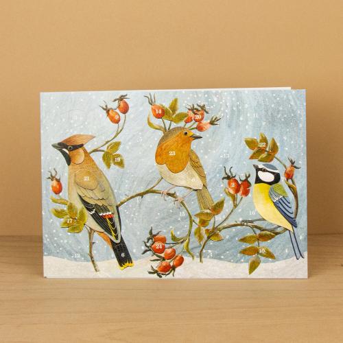 Winter Hedgerow Advent Card
