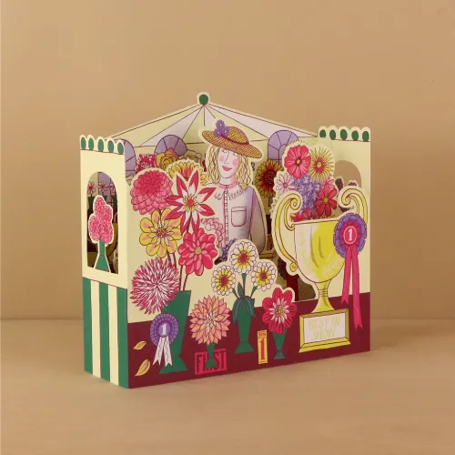 Flower Show Die-cut Card
