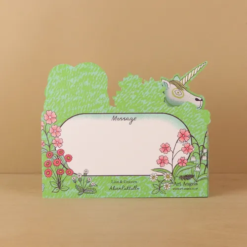 Lion & Unicorn Die-cut Card