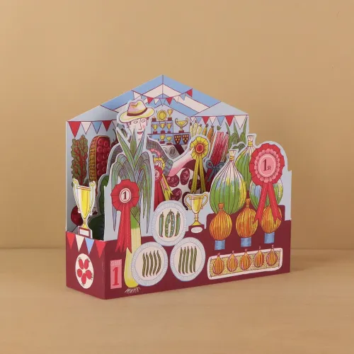 Vegetable Show Die-cut Card