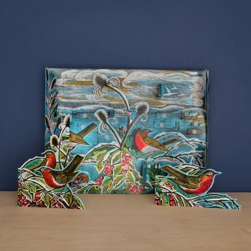 Midwinter Robins, Freestanding Advent Calendar