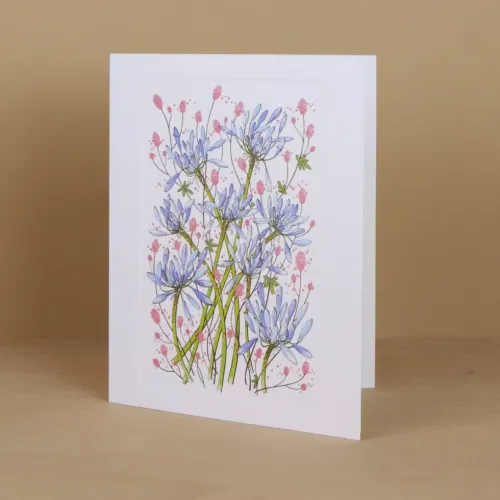 Summer Blue Greeting Card