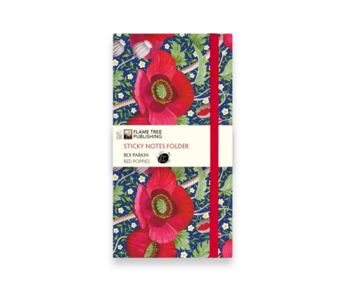 Bex Parkin: Red Poppies Sticky Notes Folder