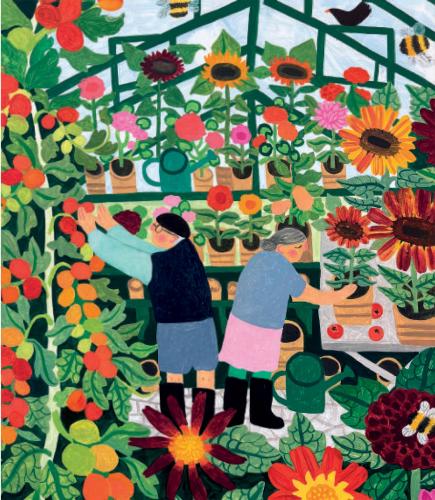 Pottering In The Greenhouse